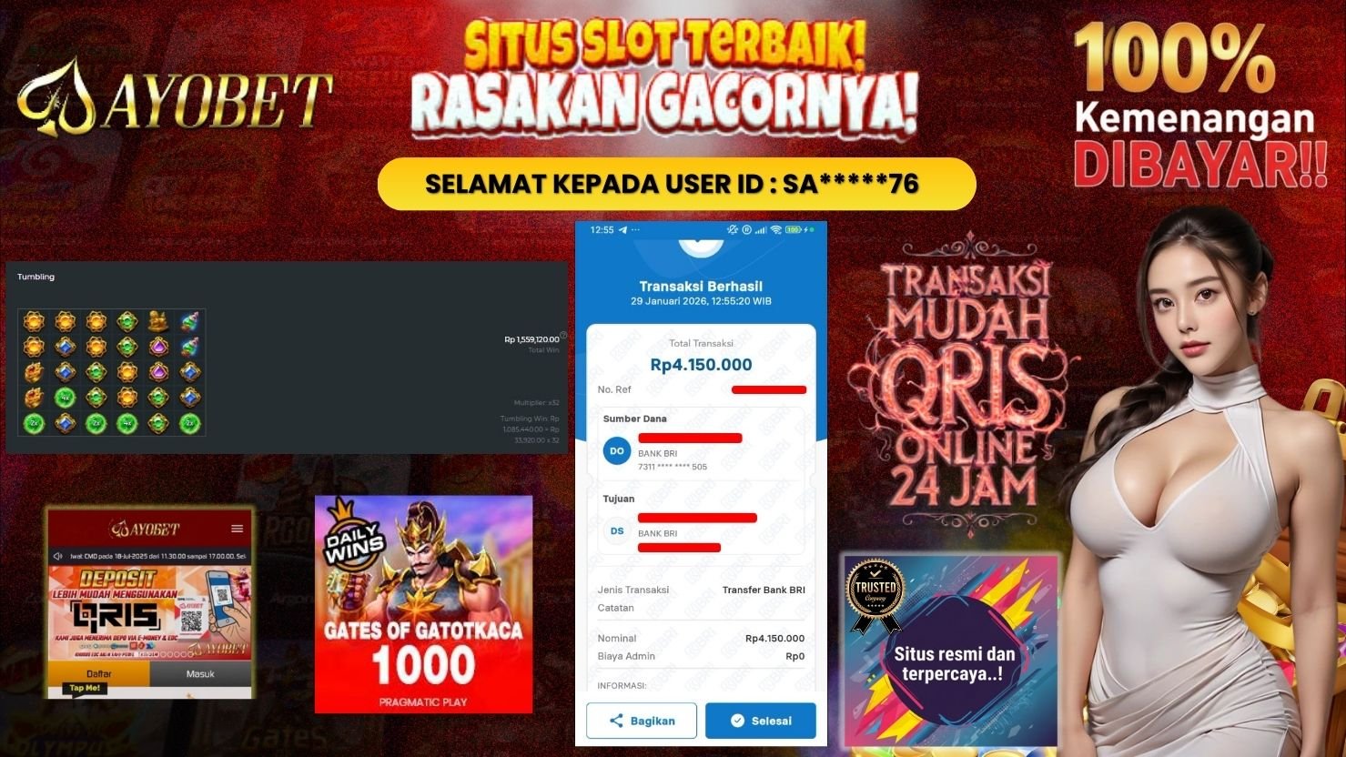 AYOBET JACKPOT SLOT GATES OF GATOTKACA 1000